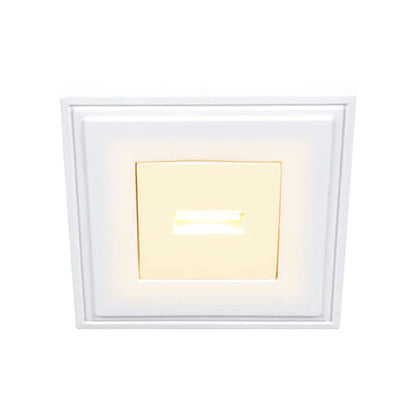 Tecnolite Lámpara Downlight LED Empotrable de Yeso, Sin Marco, 1 W, Luz Suave Cálida, LED integrado