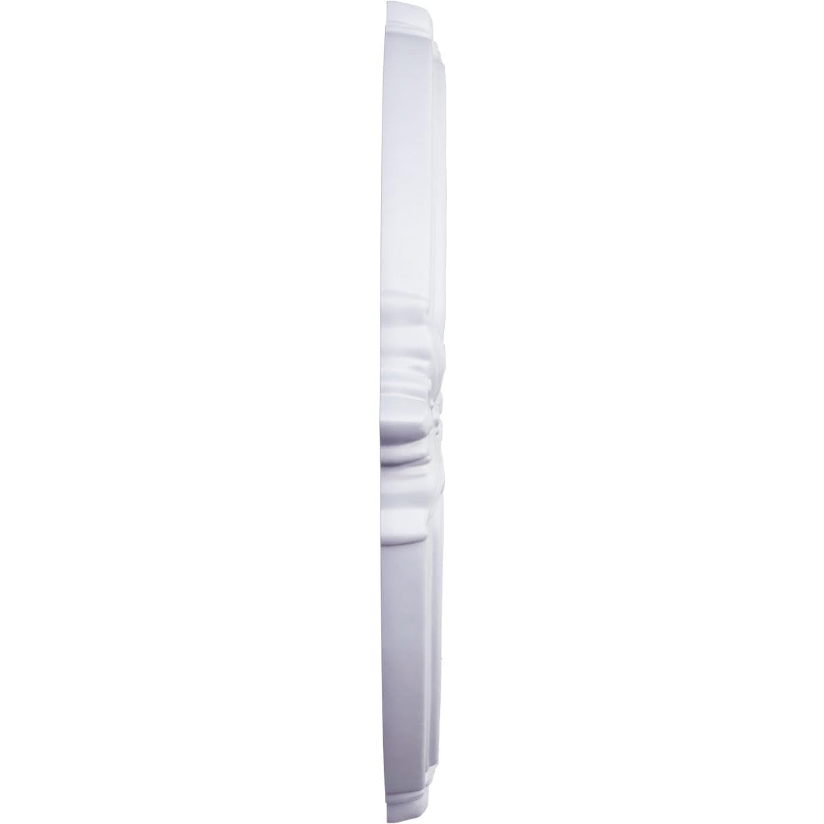 ekena millwork 11 3/4-inch od X 4-Inch ID x 1/2-inch Attica techo medallón, Entero, Blanco
