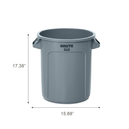 Contenedor de basura BRUTE Gris 38 Lts Rubbermaid Commercial