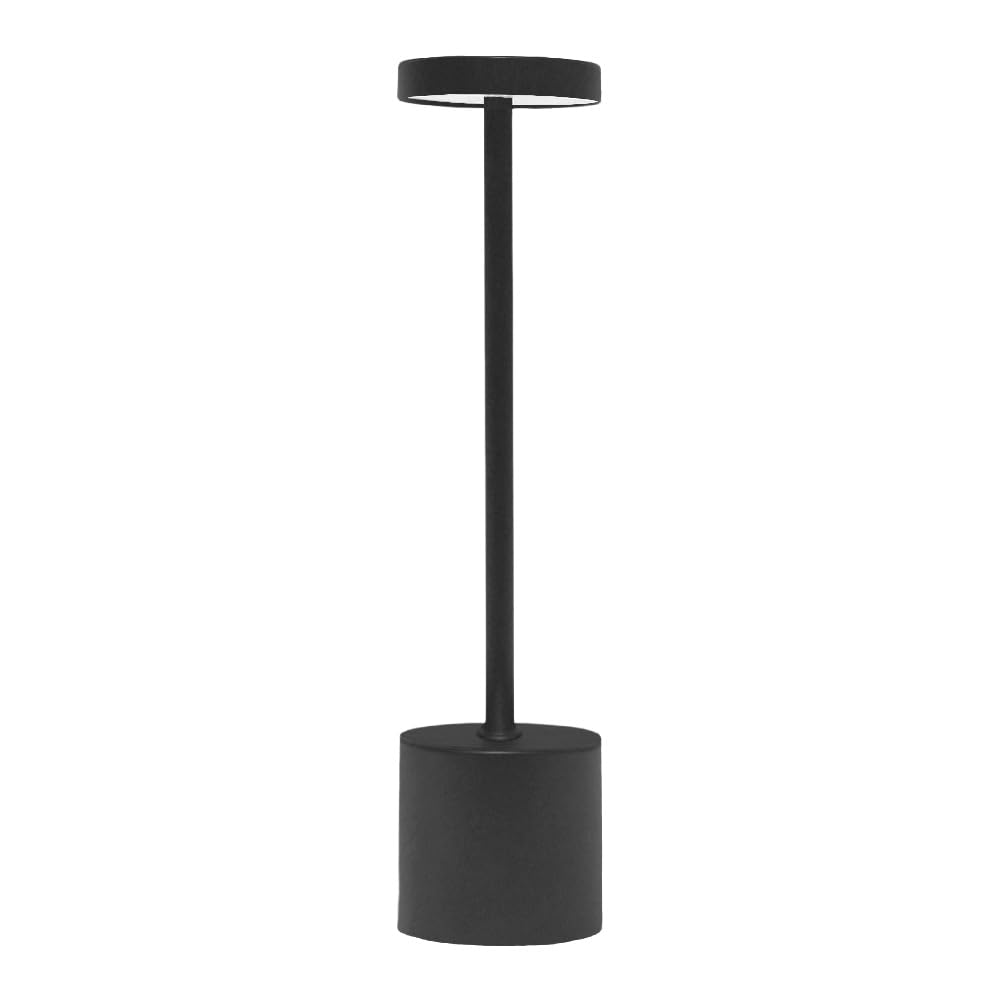 Tecnolite - Lámpara de Mesa LED 3 W Portátil, Recargable, Luz Blanca Ajustable y Atenuable Táctil, Lámpara Interior para Restaurante