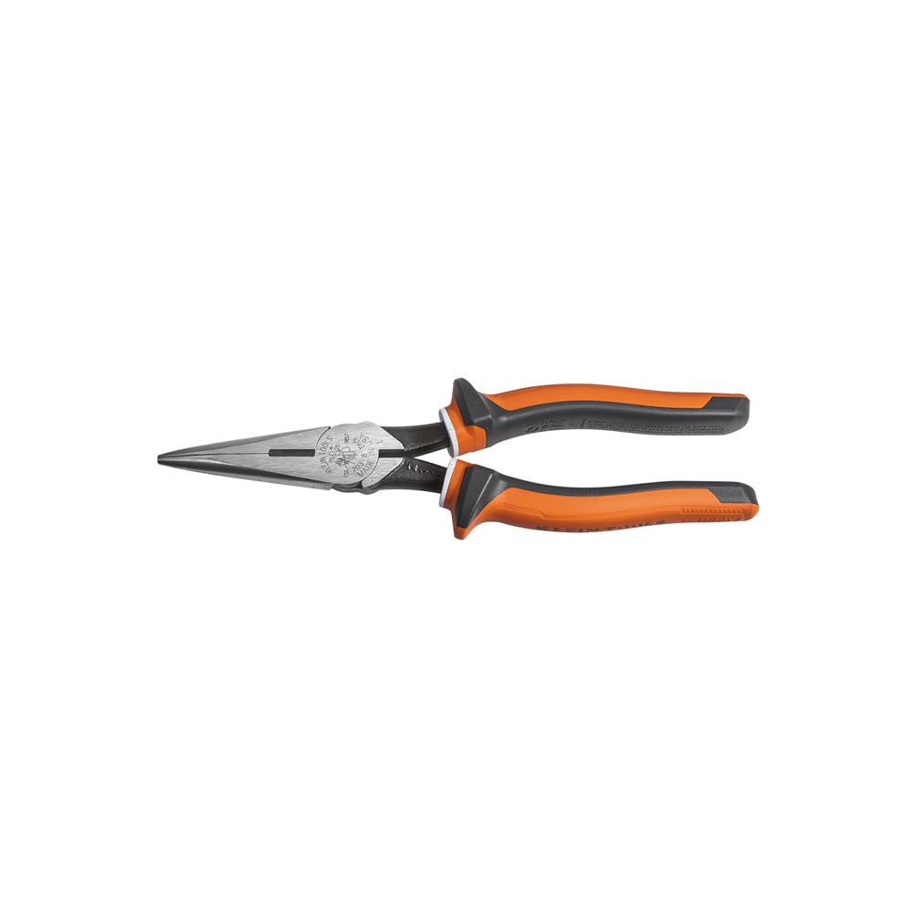 Klein Tools 203-8EINS Electrician's Insulated 8" Long Nose Pliers