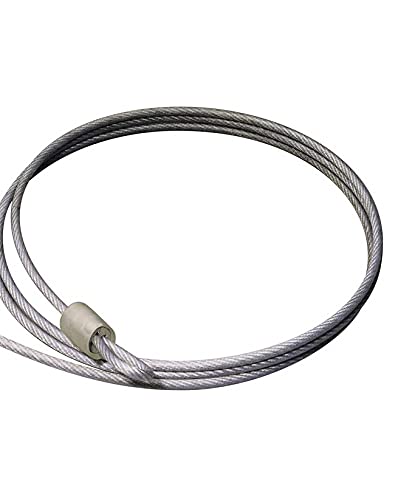 Master Lock 715DAT Cable de cubierta de automóvil de acero trenzado con candado de acero laminado, cable de 7 pies y bloqueo ancho de 1-1/8 pulgadas