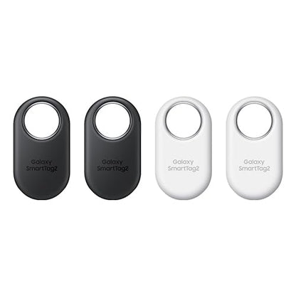 SAMSUNG Galaxy SmartTag2 4 Pack (2 Negros y 2 Blancos)