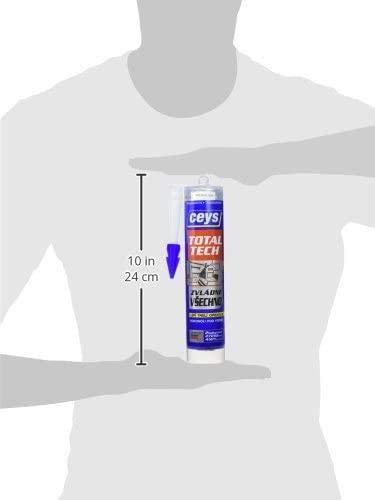 Ceys Adhesivo Sellador profesional transparente, pega, sella y repara, incluso bajo el agua,290 ml