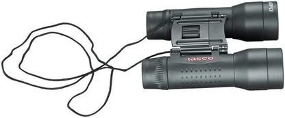 Tasco Binoculares Essentials Prisma Roof 10x32 mm Práctico y Ligero de Viaje. Binocular con Funda y Correa de Cuello. Prismáticos con Uso Multipropósito