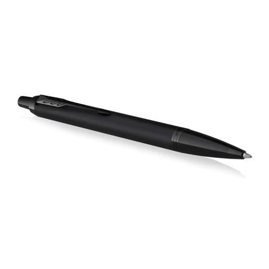 Bolígrafo Parker IM | Negro mate con adorno negro | Punta mediana con repuesto de tinta negra | Caja de regalo