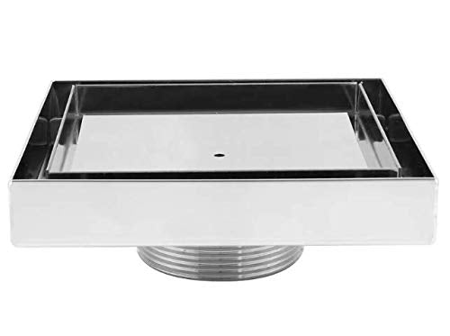 LUXE - DESAGÜE 5" x 5", ACERO INOXIDABLE, CON UNA BANDEJA EXTRAIBLE, MODELO TI-55-2