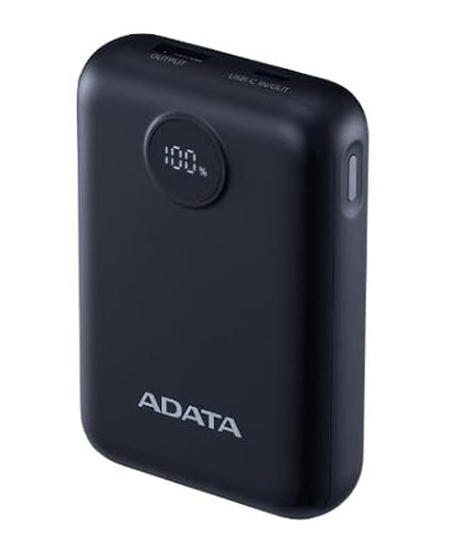 Powerbank Adata Bateria Portatil Digital Display Recargable,10,000 MAhPC10022-12BK