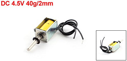 Uxcell a14092600ux0438 Open Frame Actuator Linear Mini Push Pull Solenoid Electromagnet, DC 4.5V, 40 g/2 mm