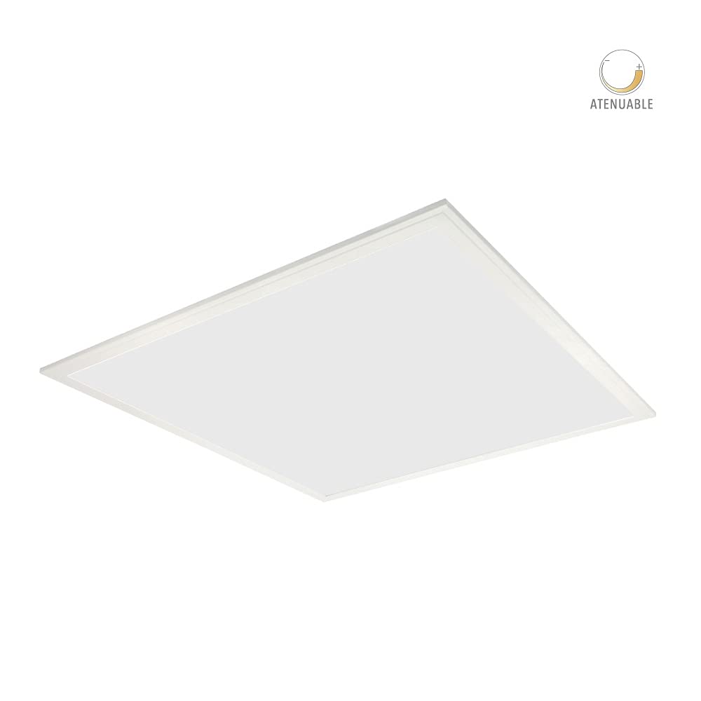 Tecnolite - Panel LED 2x2 Suspendido y Empotrable 40 W, Luz de Día 6500K, Atenuable, Compatible con atenuadores