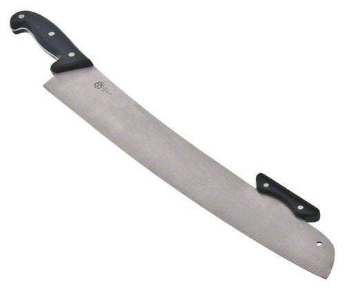 American METALCRAFT, Inc. American Metalcraft PPK17 - Cuchillo para pizza de acero inoxidable con doble asa, hoja de 18 pulgadas, color plateado