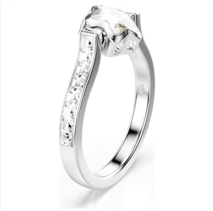 Anillo Chroma, Tallas mixtas, Estrella, Blanco, Acabado en rodio