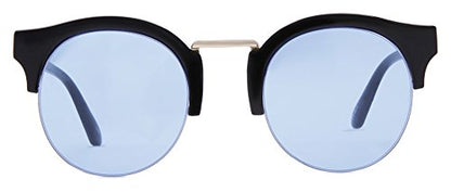Avalon anteojos de sol para mujer, negro con transparente, Azul
