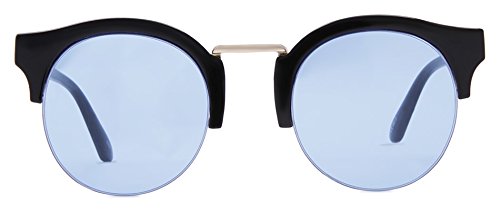 Avalon anteojos de sol para mujer, negro con transparente, Azul