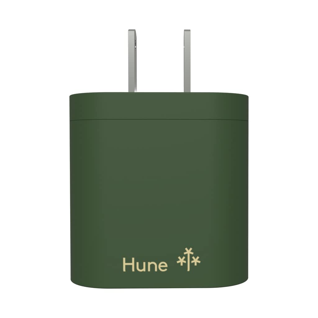 Hune Cargador De Pared Sustentable USB + Tipo C Carga Rápida