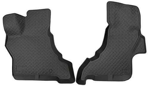 Husky Liners Alfombrillas de Estilo Clásico 33251 para Ford E-350 Van SD 2003-2025, Ford E-450 Van SD 2017-2025, Fila Delantera, Negro