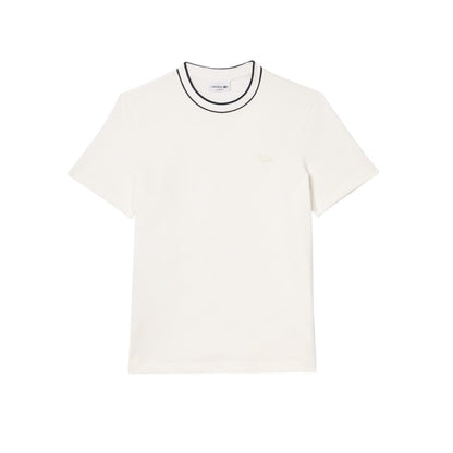 Lacoste - Playera con Cuello de Rayas piqué para Hombre