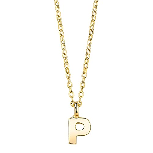 1928 Jewelry Gold-Tone 7mm Initial Pendant Necklace, 20"