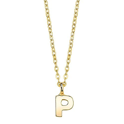 1928 Jewelry Gold-Tone 7mm Initial Pendant Necklace, 20"