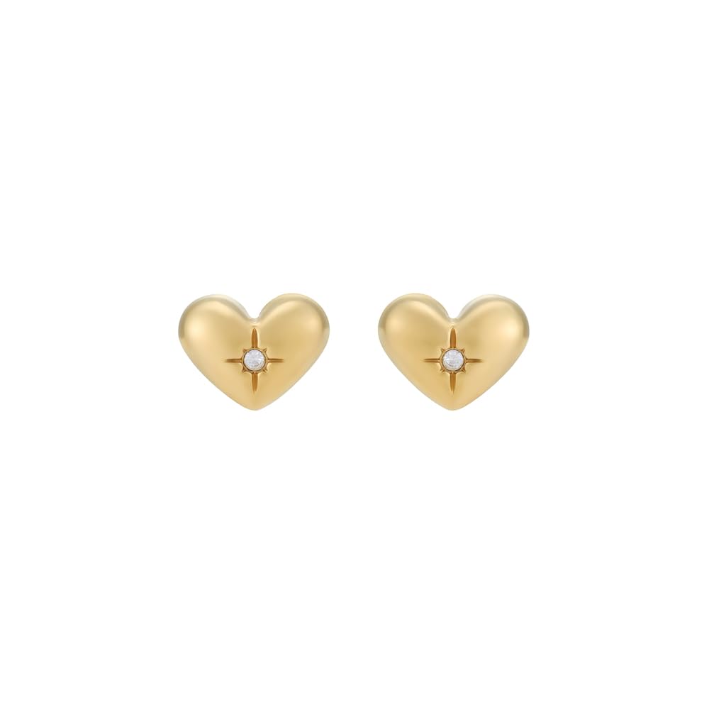 Fossil Aretes jf04832710 sadie all my love de acero inoxidable en tono dorado para dama