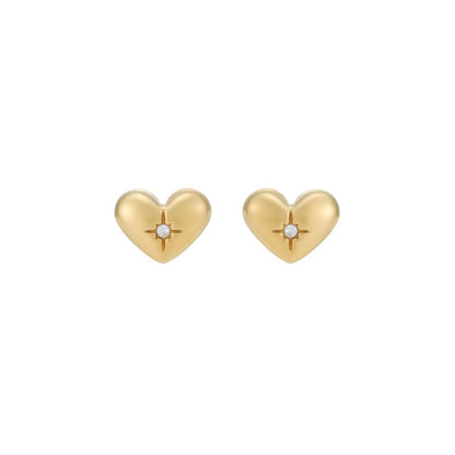Fossil Aretes jf04832710 sadie all my love de acero inoxidable en tono dorado para dama
