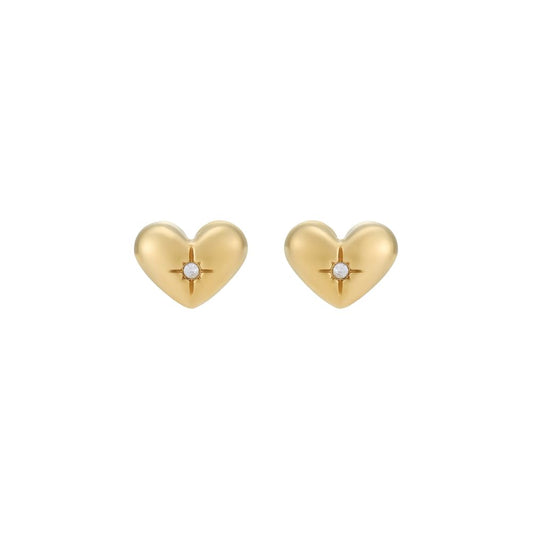 Fossil Aretes jf04832710 sadie all my love de acero inoxidable en tono dorado para dama