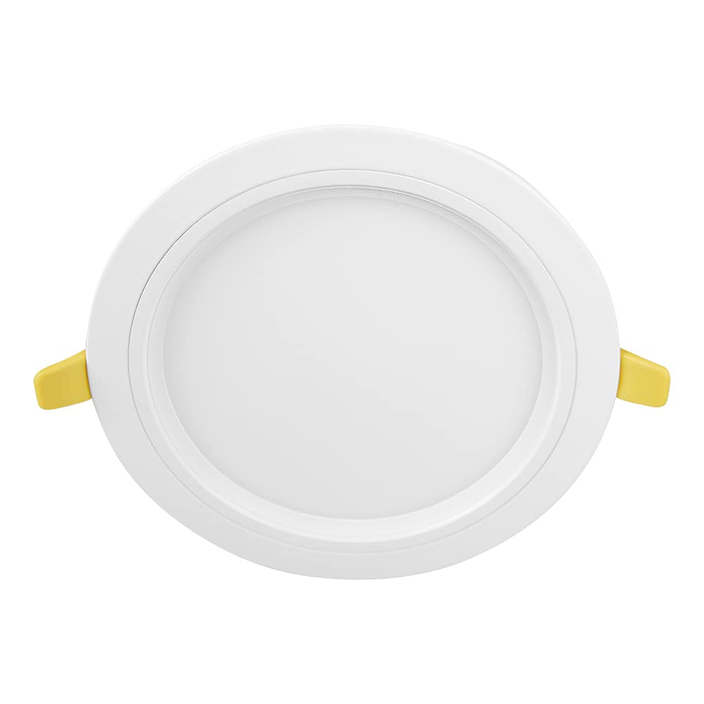 Construlita Lámpara LED de Techo Empotrado, 12 W, Luz Cálida 3 000 k, Color Aluminio, 127 - 220 Volts, Downlight LED
