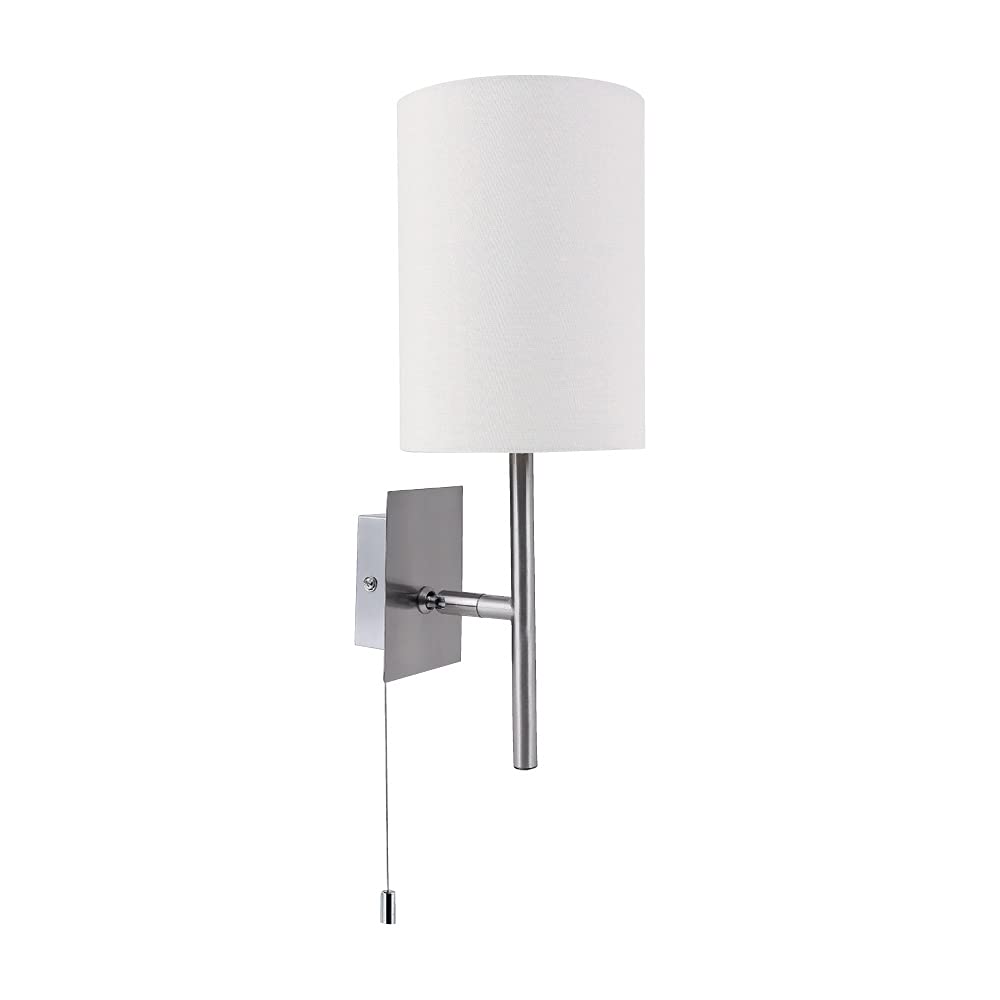 Tecnolite Lampara Sobreponer muro Textil blanco E27 60TL3500MVS