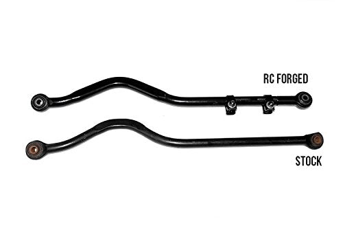 Rough Country Barra de Pista Frontal Ajustable 1179 para Jeep Wrangler 2007-2018 con Elevación de 2.5-6 in