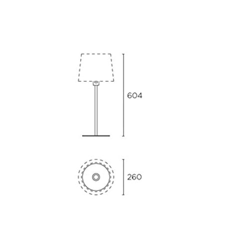 LEDS-C4 13107 Lámpara de Mesa Bristol, E-26 / E-27, 60.4cm