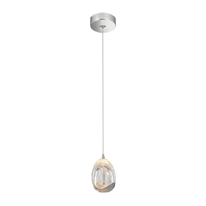 Tecnolite Lámpara Colgante de Cristal Redondo LED 1.20 m de Altura, 6 W, Luz Suave Cálida, Atenuable, LED integrado