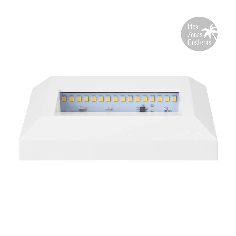 Tecnolite Luz de Cortesía LED Exterior 1 W, Blanca Neutra, IP65, IK05, HLED-803/B