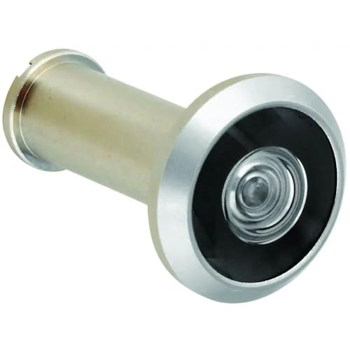 Stanley National Hardware - Visor de puerta con lente de 200 grados, 5/16" x 2-1/4", Níquel Satinado