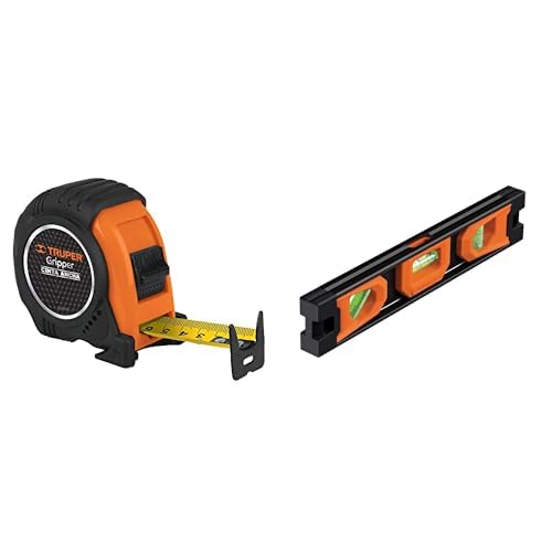 Truper Flexómetro Gripper Contra Impacto - 3 m - Flexómetro + Nivel NTX-9