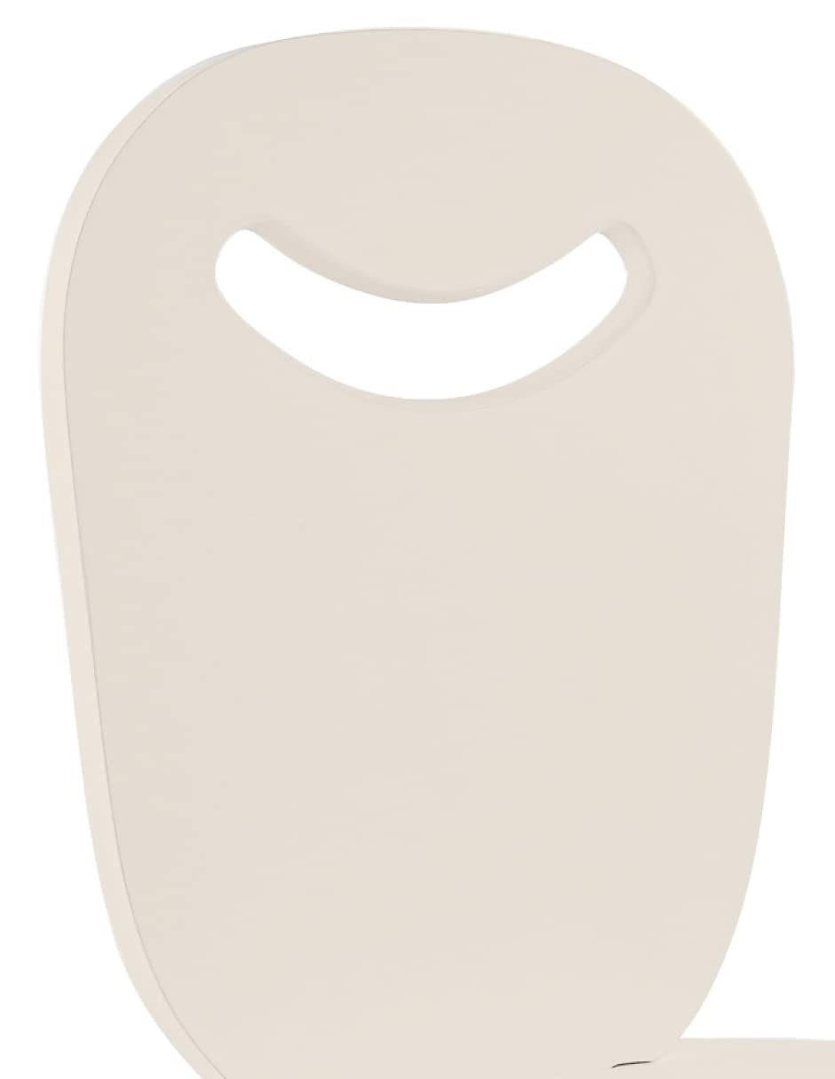 DUDUK Silla Moderna Infantil de Madera (Blanco ostión)