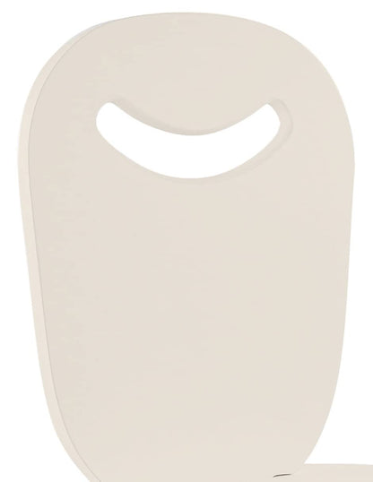 DUDUK Silla Moderna Infantil de Madera (Blanco ostión)