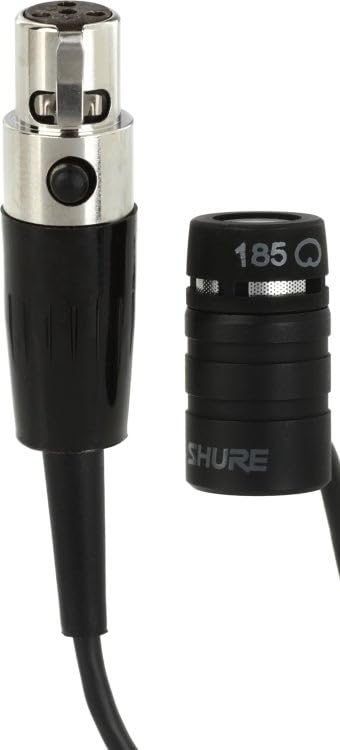 Shure MX185 Micrófono de Lavalier Electret con Cable y Preamplificador