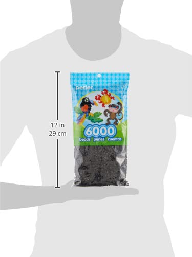 Perler Cuentas para manualidades infantiles, verde oscuro, Negro, 1