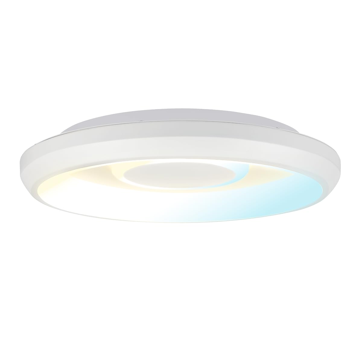 Tecnolite - Lámpara de Techo Plafón LED 36 W, Luz Blanca Ajustable con Aros de Luz, No atenuable