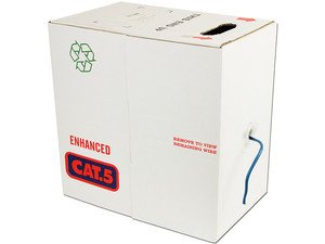 Intellinet RCKACC1200 Bobina, 305 m, Azul, Cat5E