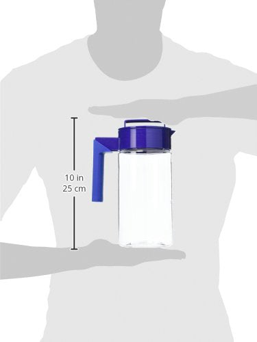 Takeya - Jarra hermética para uso diario para té helado y más, jarra transparente con tapa, esencial de cocina ligera, a prueba de derrames y utensilios de cocina duraderos, 1 cuarto de galón