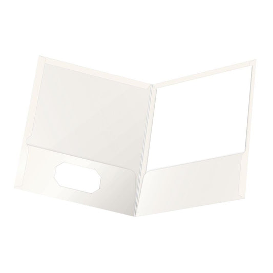 Oxford Fólder Laminado, Cubiertas , Bolsas Internas, Caja Con 25 Piezas, Color Blanco, Tamaño Carta 51704