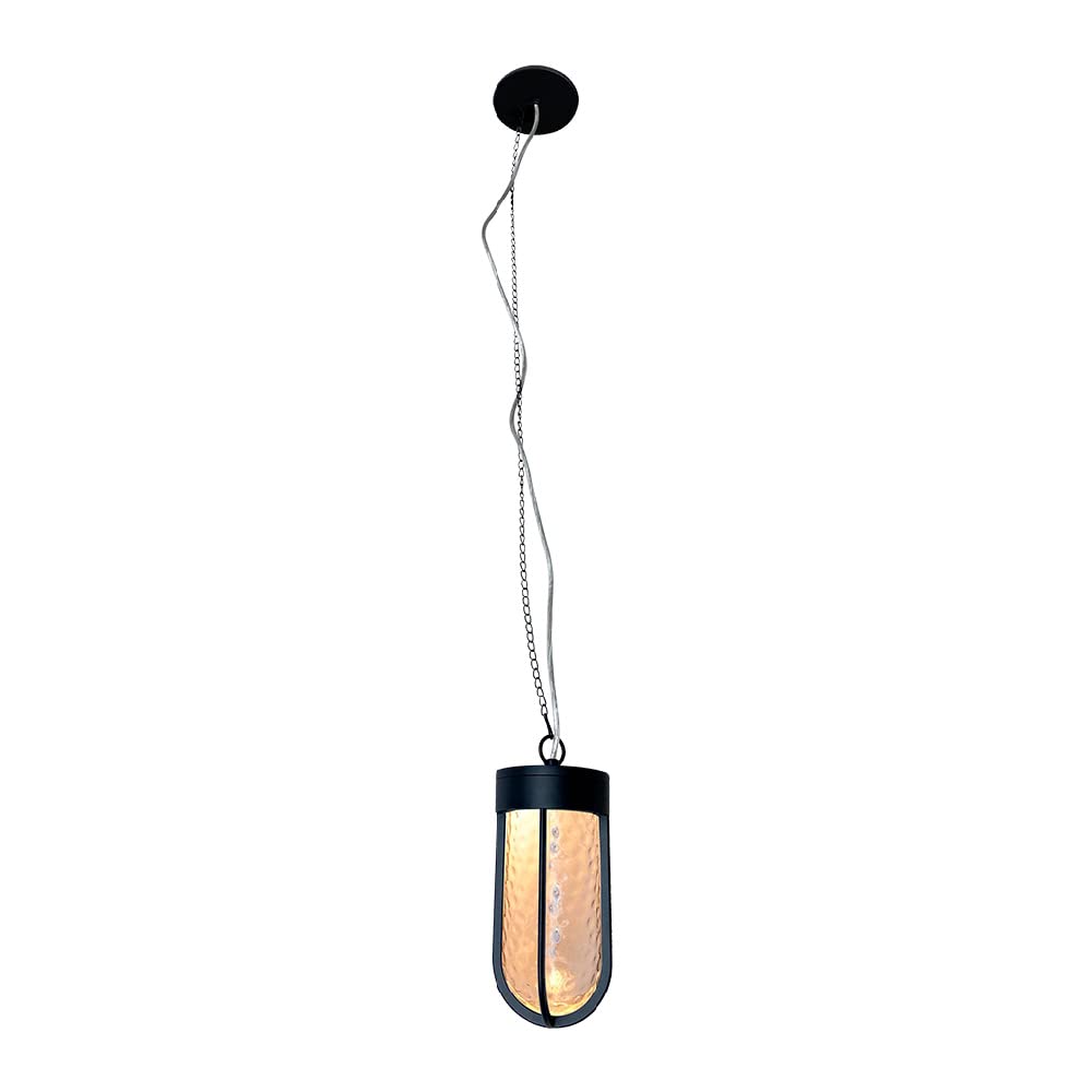 Tecnolite Lámpara Colgante LED Exterior 1.42 m de Altura, 15 W, Luz Suave Cálida, IP54, No atenuable, LED integrado