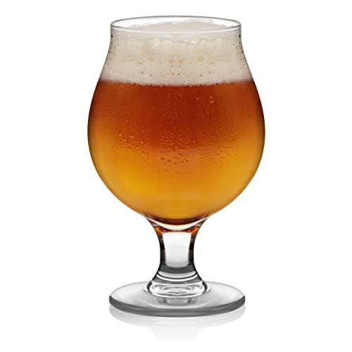 Libbey Juego de 4 vasos de vidrio cerveceros clásicos Craft Brews, 473 ml