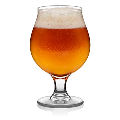 Libbey Juego de 4 vasos de vidrio cerveceros clásicos Craft Brews, 473 ml