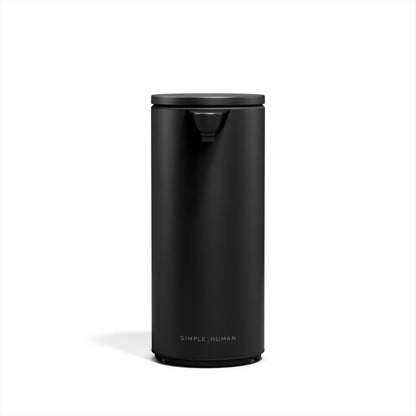 simplehuman Sensor Pump, Dispensador de Jabon Automático Sin Contacto para Cocina, Baño, Dosificación Variable, Válvula Antigoteo IP67, Negro Mate Acero Inoxidable, 266 ml