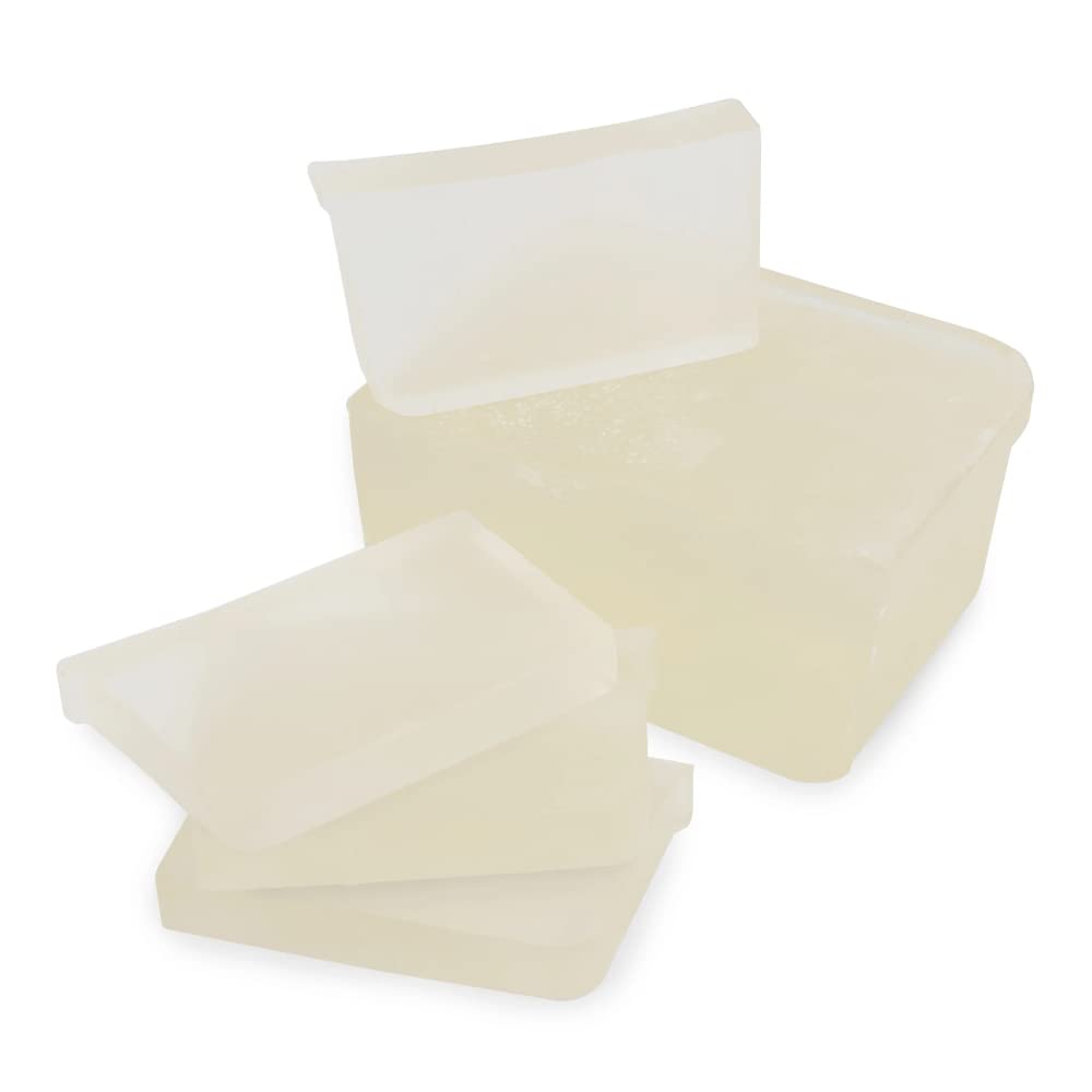 Primal Elements Base de jabón hidratante transparente para derretir y verter para artesanos, sin perfume, 2 libras