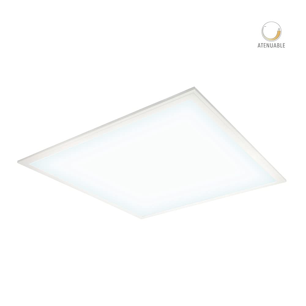 Tecnolite - Panel LED 2x2 Suspendido y Empotrable 40 W, Luz de Día 6500K, Atenuable, Compatible con atenuadores