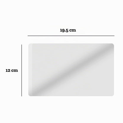 Barrilito Mica Térmica rígida 120 x 195mm 8 mil, 100pz. MT207