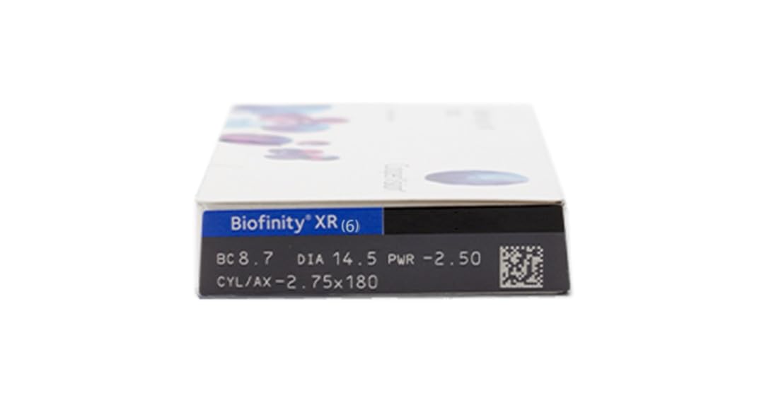 BIOFINITY XR Lentes de contacto para Miopía PODER -18.00 6 unidades